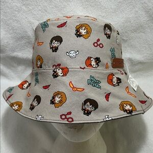 {BNWT} By ‘MADE WITH LOVE’ Harry Potter Character Reversible Bucket Hat.